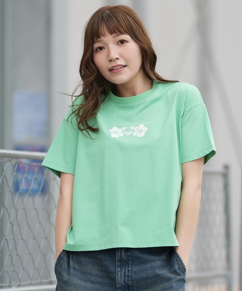 ROXY（ロキシー）の「【ムラサキスポーツ別注】ROXY/ロキシー WATER SUN AND SURF Tシャツ RST261642M（Tシャツ/カットソー・レディース・ピンク/ライトグリーン/アイボリー・L/M）」の17枚目の写真