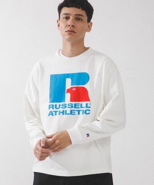 別注』RUSSELL ATHLETIC×SonnyLabel プリントヘビージャージーロングT