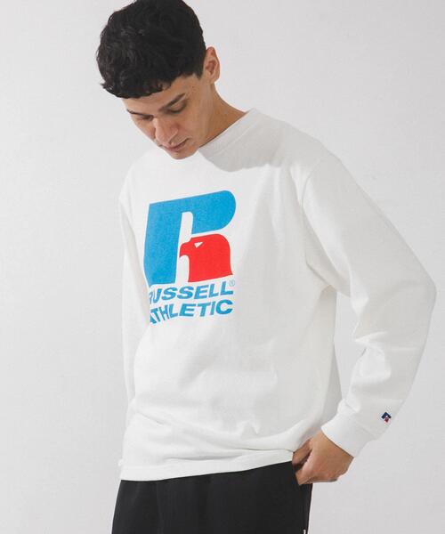 Russell Athletic（ラッセルアスレティック）の「『別注』RUSSELL ATHLETIC×SonnyLabel　プリントヘビージャージーロングTシャツ（Tシャツ/カットソー・メンズ・チャコールグレー/グレー/ホワイト・LARGE/MEDIUM）」の5枚目の写真