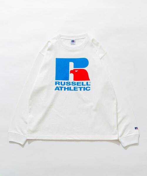 Russell Athletic（ラッセルアスレティック）の「『別注』RUSSELL ATHLETIC×SonnyLabel　プリントヘビージャージーロングTシャツ（Tシャツ/カットソー・メンズ・チャコールグレー/グレー/ホワイト・LARGE/MEDIUM）」の12枚目の写真
