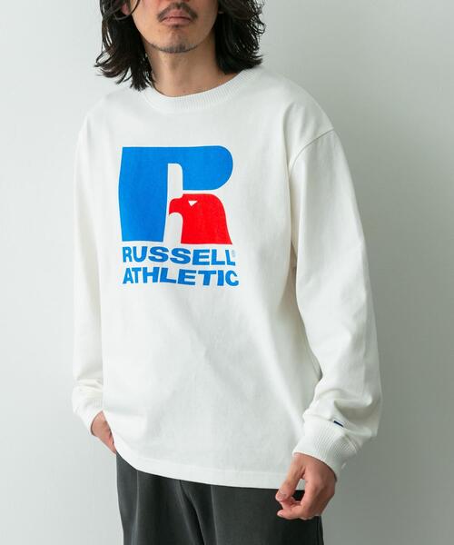 Russell Athletic（ラッセルアスレティック）の「『別注』RUSSELL ATHLETIC×SonnyLabel　プリントヘビージャージーロングTシャツ（Tシャツ/カットソー・メンズ・チャコールグレー/グレー/ホワイト・LARGE/MEDIUM）」の13枚目の写真