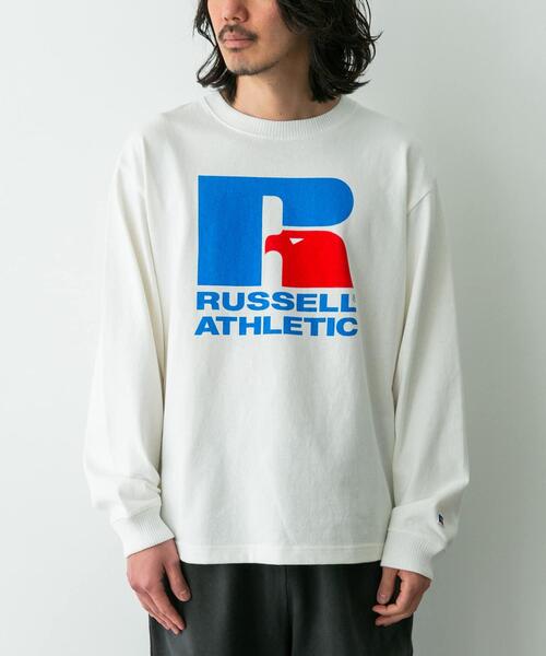 Russell Athletic（ラッセルアスレティック）の「『別注』RUSSELL ATHLETIC×SonnyLabel　プリントヘビージャージーロングTシャツ（Tシャツ/カットソー・メンズ・チャコールグレー/グレー/ホワイト・LARGE/MEDIUM）」の14枚目の写真