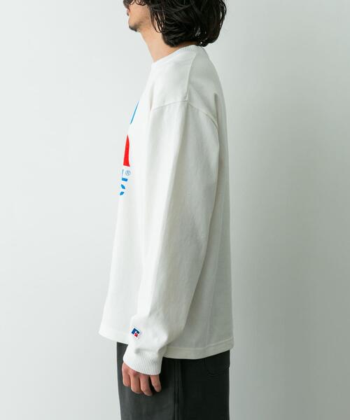 Russell Athletic（ラッセルアスレティック）の「『別注』RUSSELL ATHLETIC×SonnyLabel　プリントヘビージャージーロングTシャツ（Tシャツ/カットソー・メンズ・チャコールグレー/グレー/ホワイト・LARGE/MEDIUM）」の15枚目の写真