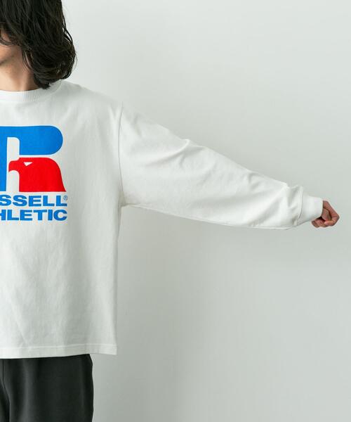 Russell Athletic（ラッセルアスレティック）の「『別注』RUSSELL ATHLETIC×SonnyLabel　プリントヘビージャージーロングTシャツ（Tシャツ/カットソー・メンズ・チャコールグレー/グレー/ホワイト・LARGE/MEDIUM）」の17枚目の写真