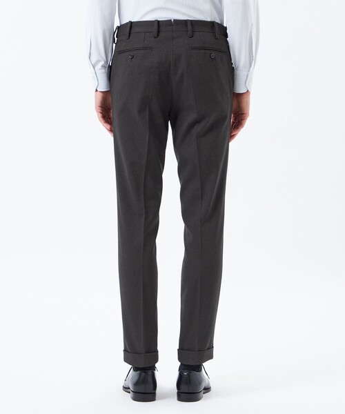 MACKINTOSH PHILOSOPHY(マッキントッシュ フィロソフィー)の「トロッター エクストラソリッドトラウザーズ【ドレスエクステンション】 ウール調ドビー(スラックス・メンズ・ネイビー/チャコールグレー・40/42/38)」の7枚目の写真