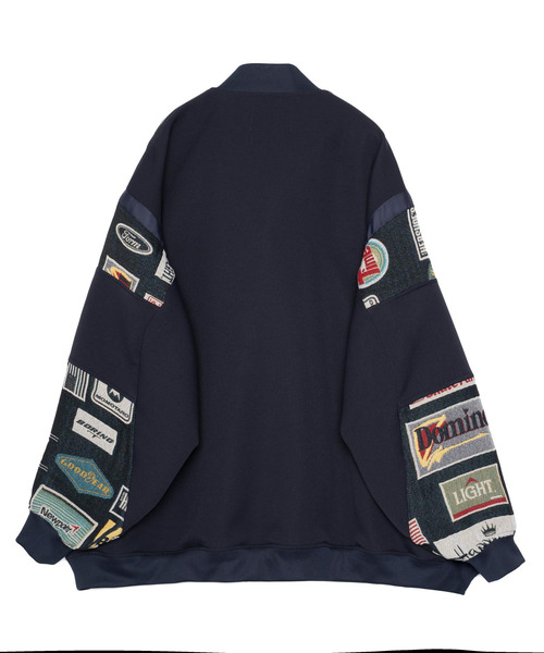 yoshiokubo(ヨシオクボ)の「yoshiokubo ヨシオクボ / MULTI-LOGO BLOUSON ゴブラン織マルチロゴブルゾン / YKS26514(ブルゾン・メンズ・ネイビー・2)」の3枚目の写真