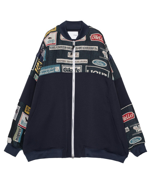 yoshiokubo(ヨシオクボ)の「yoshiokubo ヨシオクボ / MULTI-LOGO BLOUSON ゴブラン織マルチロゴブルゾン / YKS26514(ブルゾン・メンズ・ネイビー・2)」の2枚目の写真