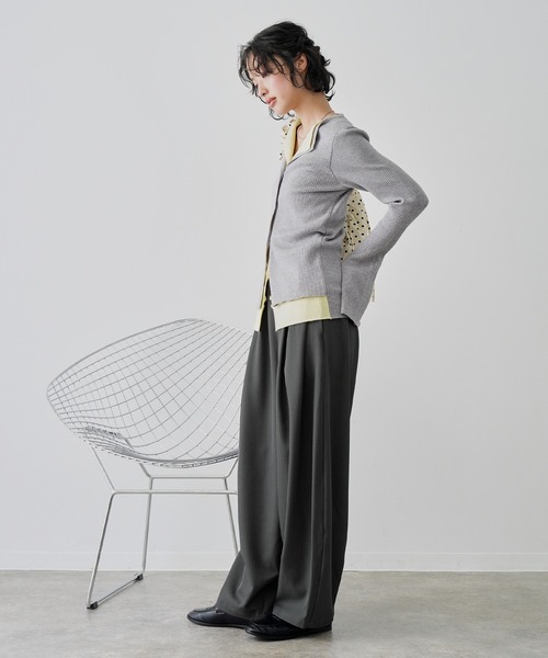 NOGLE(ノグル)の「【NOGLE/ノグル】ウエストタックワイドカーブスラックス(スラックス・レディース・ブラウン/アイボリー/ブラック/グレー・FREE)」の12枚目の写真