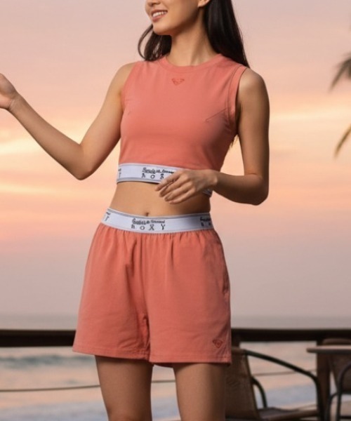 ROXY(ロキシー)の「【ROXY/ロキシー】SUNSET WAVES SET UP 水陸両用 セットアップ ノースリーブラッシュガード・ボトム(水着)(水着・レディース・ブラック/ホワイト/レッド・LARGE/MEDIUM)」の3枚目の写真