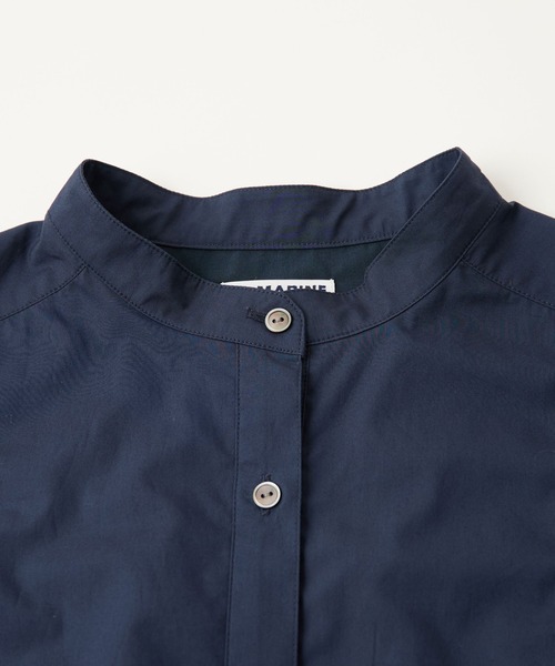 LA MARINE FRANCAISE（マリン フランセーズ）の「バンドカラーブラウス（シャツ/ブラウス・レディース・ホワイト/ネイビー/ラベンダー・FREE）」の5枚目の写真