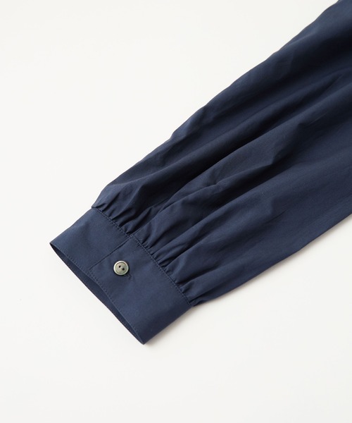 LA MARINE FRANCAISE（マリン フランセーズ）の「バンドカラーブラウス（シャツ/ブラウス・レディース・ホワイト/ネイビー/ラベンダー・FREE）」の7枚目の写真