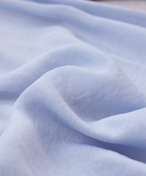 reca（レカ）の「シアーポプリンボリュームスリーブシャツ（シャツ/ブラウス・レディース・アイボリー/ブラック/オリーブ/サックスブルー/ブラウン/ミント・M）」の11枚目の写真