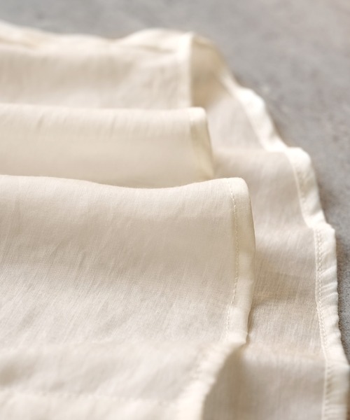 reca（レカ）の「シアーポプリンボリュームスリーブシャツ（シャツ/ブラウス・レディース・アイボリー/ブラック/オリーブ/サックスブルー/ブラウン/ミント・M）」の12枚目の写真