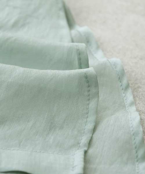 reca（レカ）の「シアーポプリンボリュームスリーブシャツ（シャツ/ブラウス・レディース・アイボリー/ブラック/オリーブ/サックスブルー/ブラウン/ミント・M）」の13枚目の写真