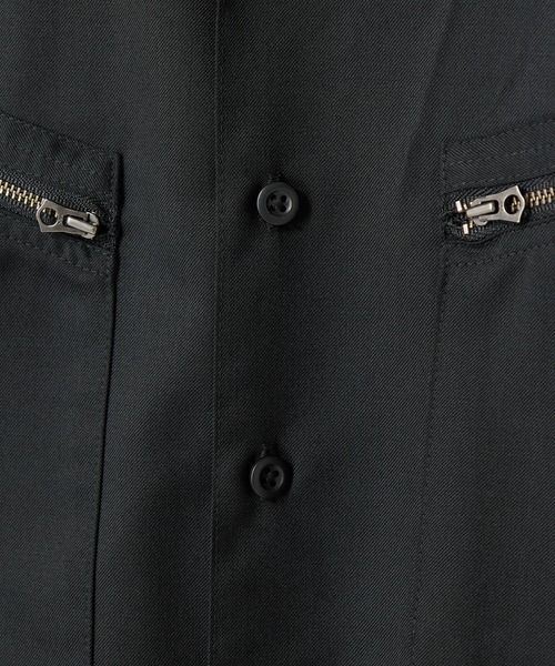 MEN'S BIGI（メンズビギ）の「ウールツイル オープンカラーワークシャツ（シャツ/ブラウス・メンズ・ブラウン/グレー/ブラック・01/02/03）」の19枚目の写真