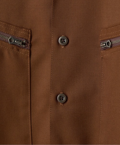 MEN'S BIGI（メンズビギ）の「ウールツイル オープンカラーワークシャツ（シャツ/ブラウス・メンズ・ブラウン/グレー/ブラック・01/02/03）」の17枚目の写真