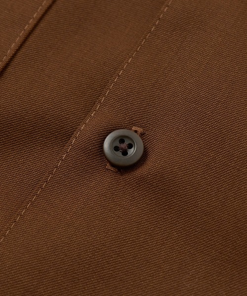 MEN'S BIGI（メンズビギ）の「ウールツイル オープンカラーワークシャツ（シャツ/ブラウス・メンズ・ブラウン/グレー/ブラック・01/02/03）」の16枚目の写真
