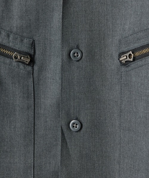 MEN'S BIGI（メンズビギ）の「ウールツイル オープンカラーワークシャツ（シャツ/ブラウス・メンズ・ブラウン/グレー/ブラック・01/02/03）」の18枚目の写真