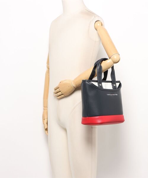 TOMMY HILFIGER GOLF（トミー ヒルフィガー ゴルフ）の「ラウンドバッグ FACE（トートバッグ・メンズ・ホワイト/ブラック/ネイビー・フリー）」の11枚目の写真