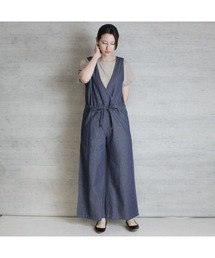 vネック ブラウス サロペット/オーバーオール」に該当するレディースの