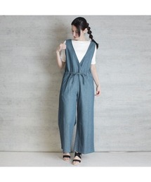 aity（アイティ）の「M-4L 深Vネック デニムコンビネゾン（サロペット/オーバーオール）」