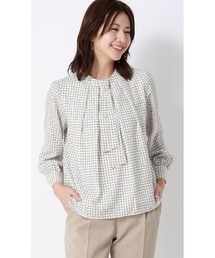 AOYAMA（アオヤマ）の「4WAYボウタイブラウス｜通勤＆オフィス＆入卒＆セレモニー＆オケージョン｜（シャツ/ブラウス）」