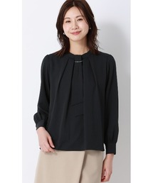 AOYAMA（アオヤマ）の「4WAYボウタイブラウス｜通勤＆オフィス＆入卒＆セレモニー＆オケージョン｜（シャツ/ブラウス）」