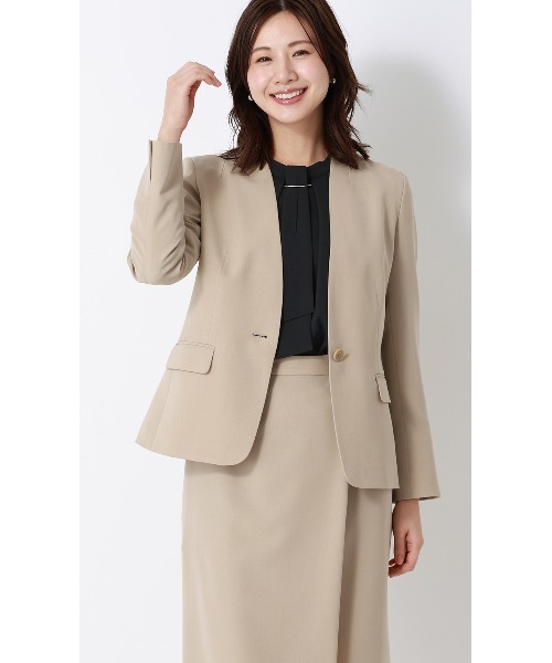 AOYAMA(アオヤマ)の「4WAYボウタイブラウス|通勤&オフィス&入卒&セレモニー&オケージョン|(シャツ/ブラウス・レディース・ブラウン系/ライトベージュ/ネイビー/ライトグレー/ホワイト・S/LL/L/M)」の13枚目の写真