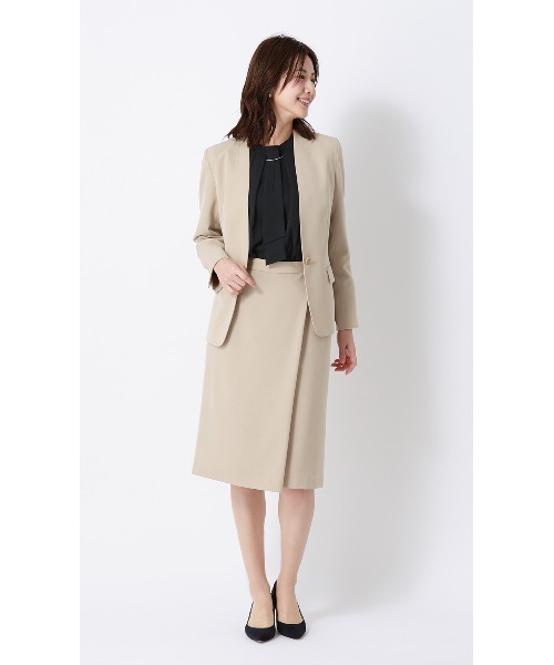 AOYAMA(アオヤマ)の「4WAYボウタイブラウス|通勤&オフィス&入卒&セレモニー&オケージョン|(シャツ/ブラウス・レディース・ブラウン系/ライトベージュ/ネイビー/ライトグレー/ホワイト・S/LL/L/M)」の14枚目の写真