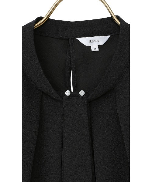 AOYAMA(アオヤマ)の「4WAYボウタイブラウス|通勤&オフィス&入卒&セレモニー&オケージョン|(シャツ/ブラウス・レディース・ブラウン系/ライトベージュ/ネイビー/ライトグレー/ホワイト・S/LL/L/M)」の8枚目の写真