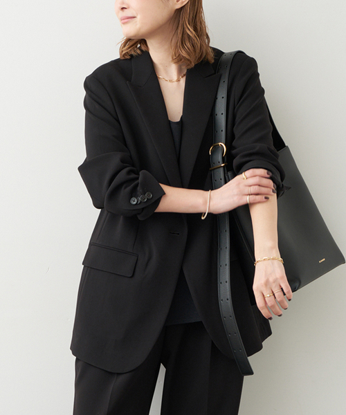 トリアセジョーゼット ジャケット（テーラードジャケット）｜Deuxieme