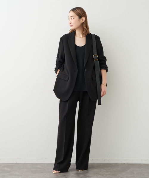 トリアセジョーゼット ジャケット（テーラードジャケット）｜Deuxieme