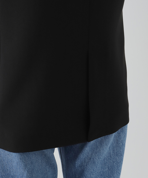 Deuxieme Classe(ドゥーズィエムクラス)の「トリアセジョーゼット ジャケット(テーラードジャケット・レディース・ブラック・36/38)」の15枚目の写真