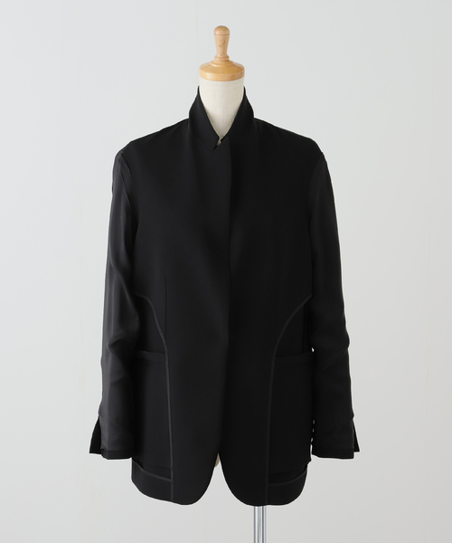 トリアセジョーゼット ジャケット（テーラードジャケット）｜Deuxieme