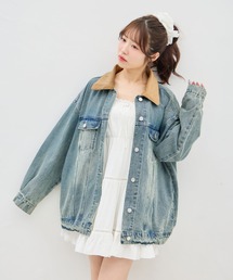 INGNI | 襟異素材取り外しビッグGジャン(デニムジャケット)