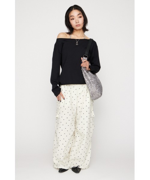 LAGUA GEM(ラグアジェム)の「BACK PRINT LOOSEY トップス(Tシャツ/カットソー・レディース・ブラック/杢グレー/ホワイト・FREE)」の13枚目の写真