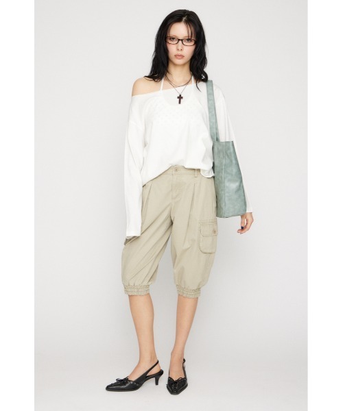 LAGUA GEM(ラグアジェム)の「BACK PRINT LOOSEY トップス(Tシャツ/カットソー・レディース・ブラック/杢グレー/ホワイト・FREE)」の7枚目の写真