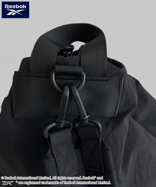 Reebok(リーボック)の「Reebok/リーボック ナップサック ナイロン 2way リュック 斜めかけショルダーバッグ 軽量 ドローコード(バックパック/リュック・レディース・オフホワイト/グレー/ブラック・FREE)」の22枚目の写真