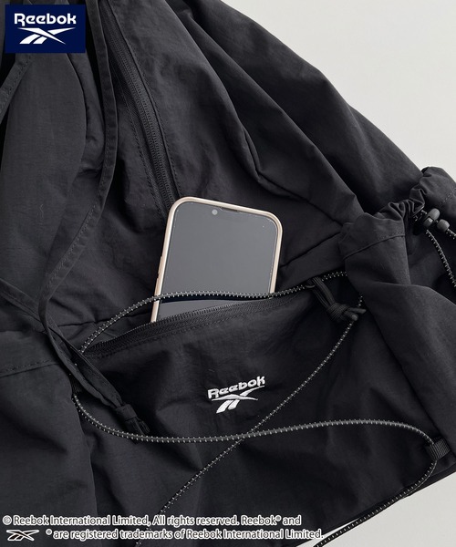 Reebok(リーボック)の「Reebok/リーボック ナップサック ナイロン 2way リュック 斜めかけショルダーバッグ 軽量 ドローコード(バックパック/リュック・レディース・オフホワイト/グレー/ブラック・FREE)」の15枚目の写真