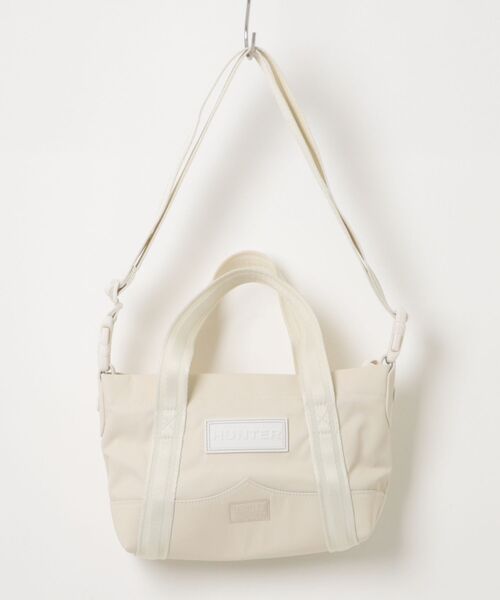 HUNTER（ハンター）の「ナイロン ミニ トップクリップ トート ボーン イン スコットランド（トートバッグ・レディース・ホワイト・ONE）」の6枚目の写真