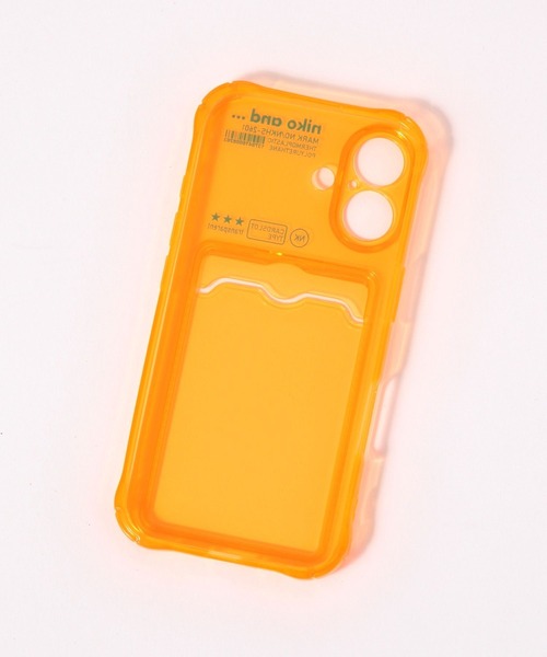 niko and...(ニコアンド)の「カードケース付きiPhoneケース(iPhone16)(スマホケース/カバー・レディース・オレンジ/その他1/グリーン・0)」の4枚目の写真
