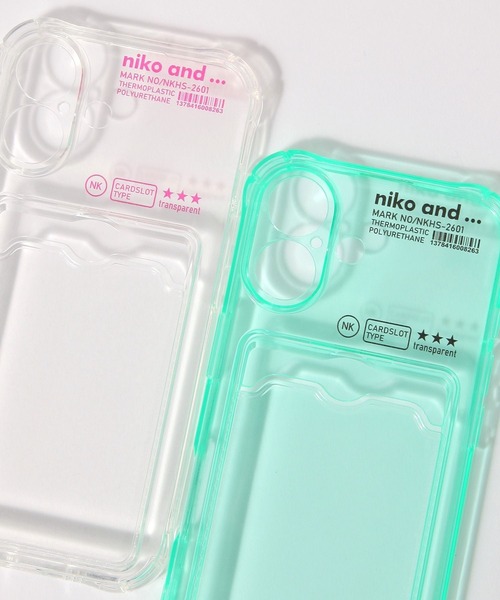niko and...(ニコアンド)の「カードケース付きiPhoneケース(iPhone16)(スマホケース/カバー・レディース・オレンジ/その他1/グリーン・0)」の11枚目の写真