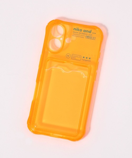 niko and...(ニコアンド)の「カードケース付きiPhoneケース(iPhone16)(スマホケース/カバー・レディース・オレンジ/その他1/グリーン・0)」の16枚目の写真