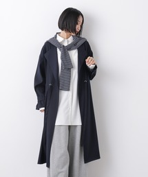 NANO universe（ナノユニバース）の「撥水&花粉ガード ドロストノーカラーコート（ノーカラーコート）」