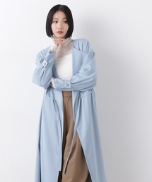 NANO universe（ナノユニバース）の「撥水&花粉ガード ドロストノーカラーコート（ノーカラーコート）」