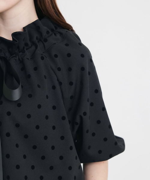 PICCIN PERLA(ピッチンペルラ)の「ザビエルドットカットソー(Tシャツ/カットソー・レディース・ブラック・M)」の19枚目の写真