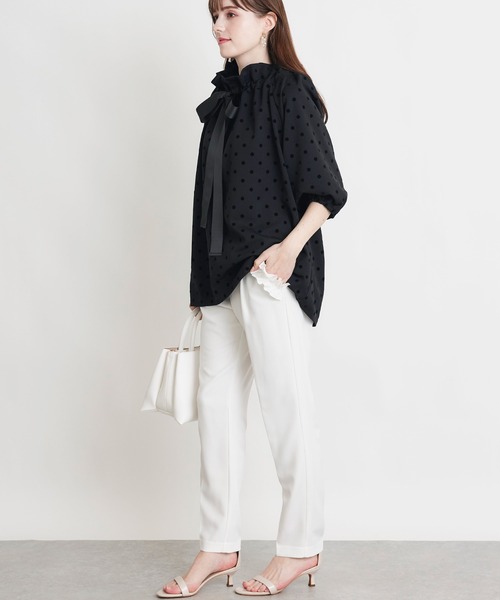 PICCIN PERLA(ピッチンペルラ)の「ザビエルドットカットソー(Tシャツ/カットソー・レディース・ブラック・M)」の7枚目の写真