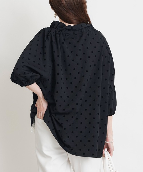 PICCIN PERLA(ピッチンペルラ)の「ザビエルドットカットソー(Tシャツ/カットソー・レディース・ブラック・M)」の4枚目の写真