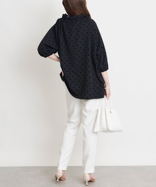 PICCIN PERLA(ピッチンペルラ)の「ザビエルドットカットソー(Tシャツ/カットソー・レディース・ブラック・M)」の8枚目の写真