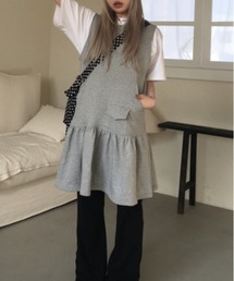 Vipoa（ヴィポア）の「sleeveless sweat one piece（ワンピース）」